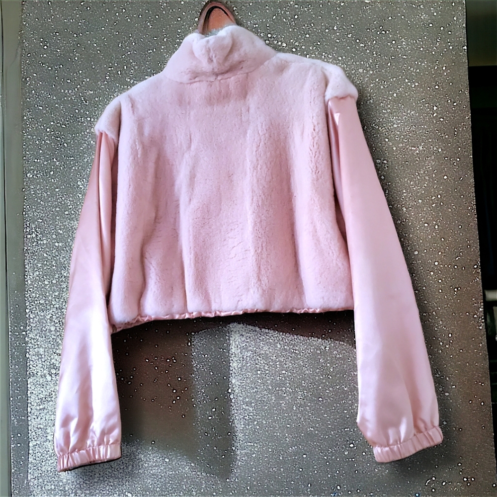 Authentic NWT FENDI Pink Mink Fur Pullover Anorak Iconic Baguette PocketXL $15K - Picture 6 of 15